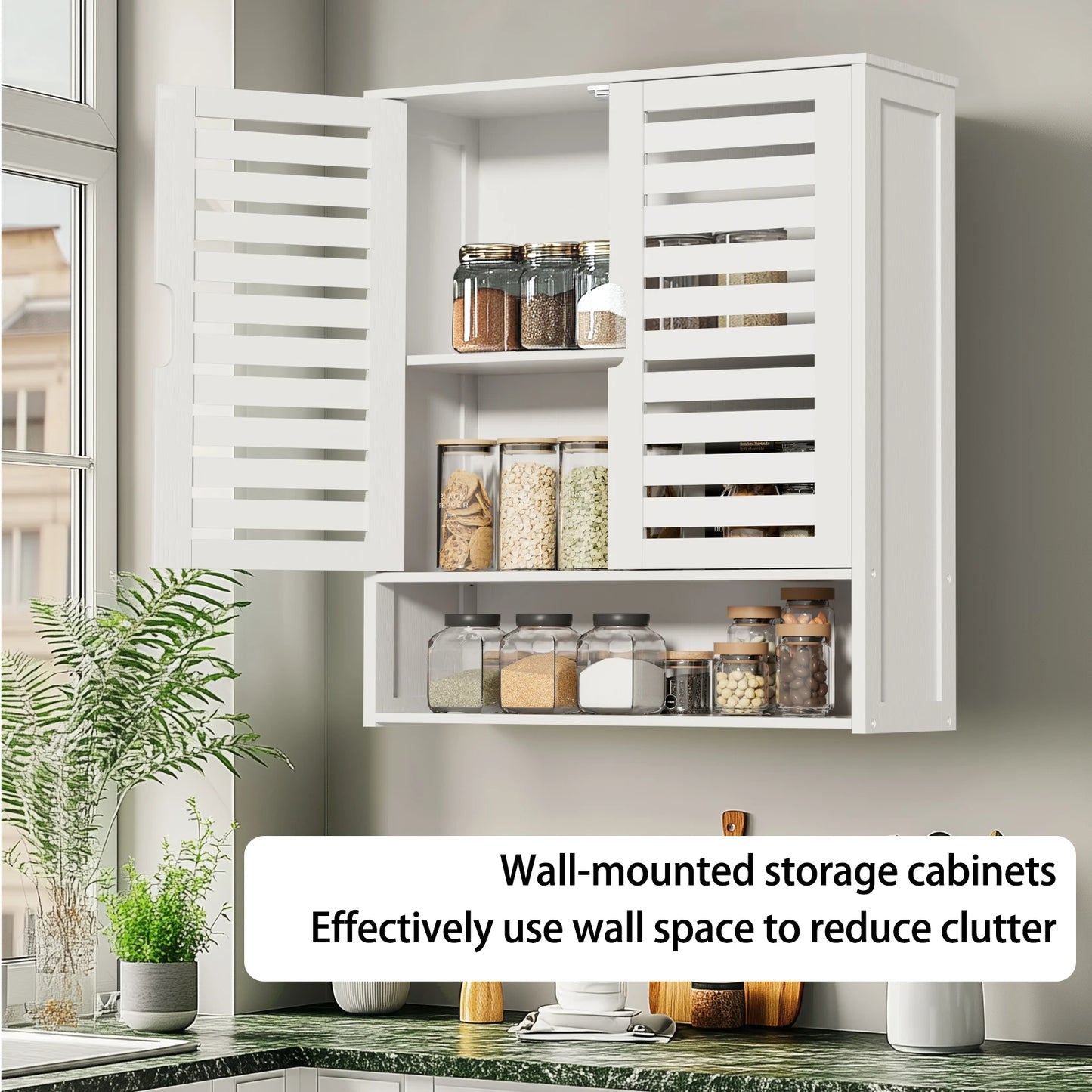 Bamboo Wall Bathroom Cabinet
