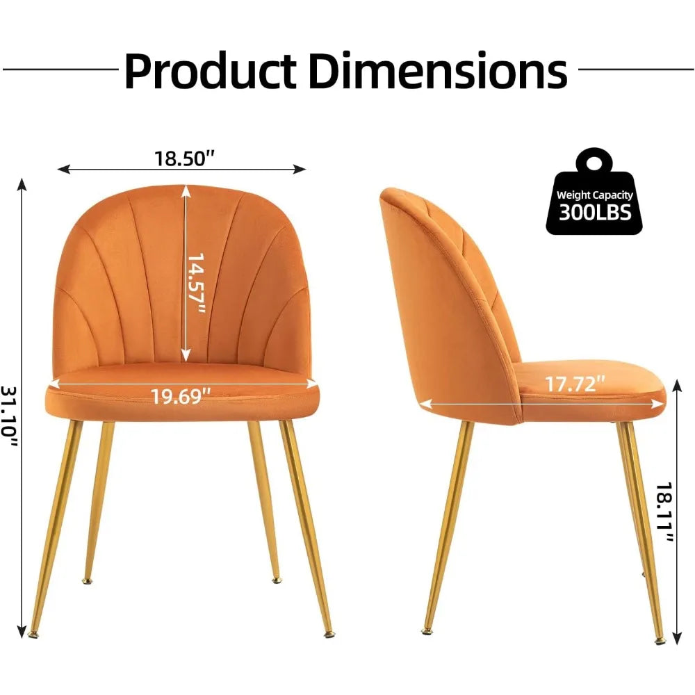 Velvet Accent Dining Chairs