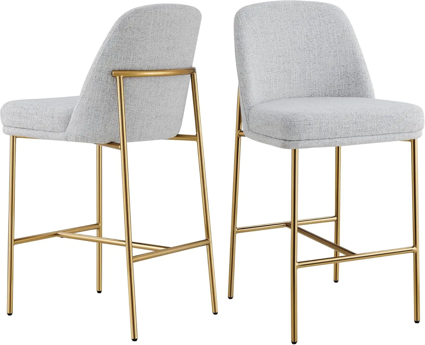 Grey Fabric Bar Stools