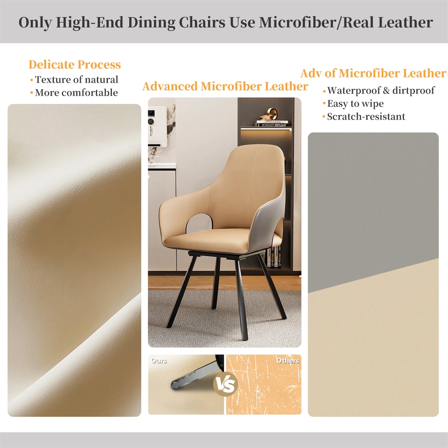 Swivel Dining Chairs Set of 2