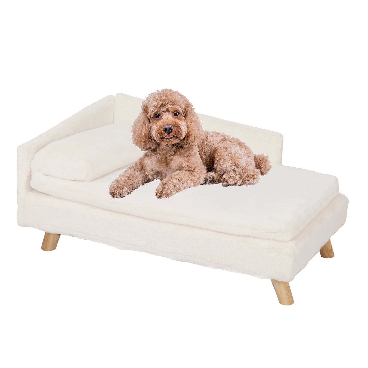 L-Shaped Elevated Pet Sofa Bed
