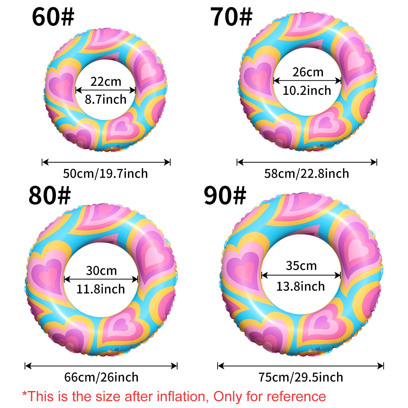 Heart-Shaped Inflatable Pool Float