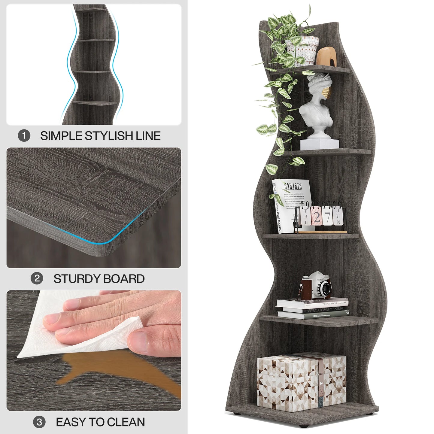 Corner 5‑Tier Shelf