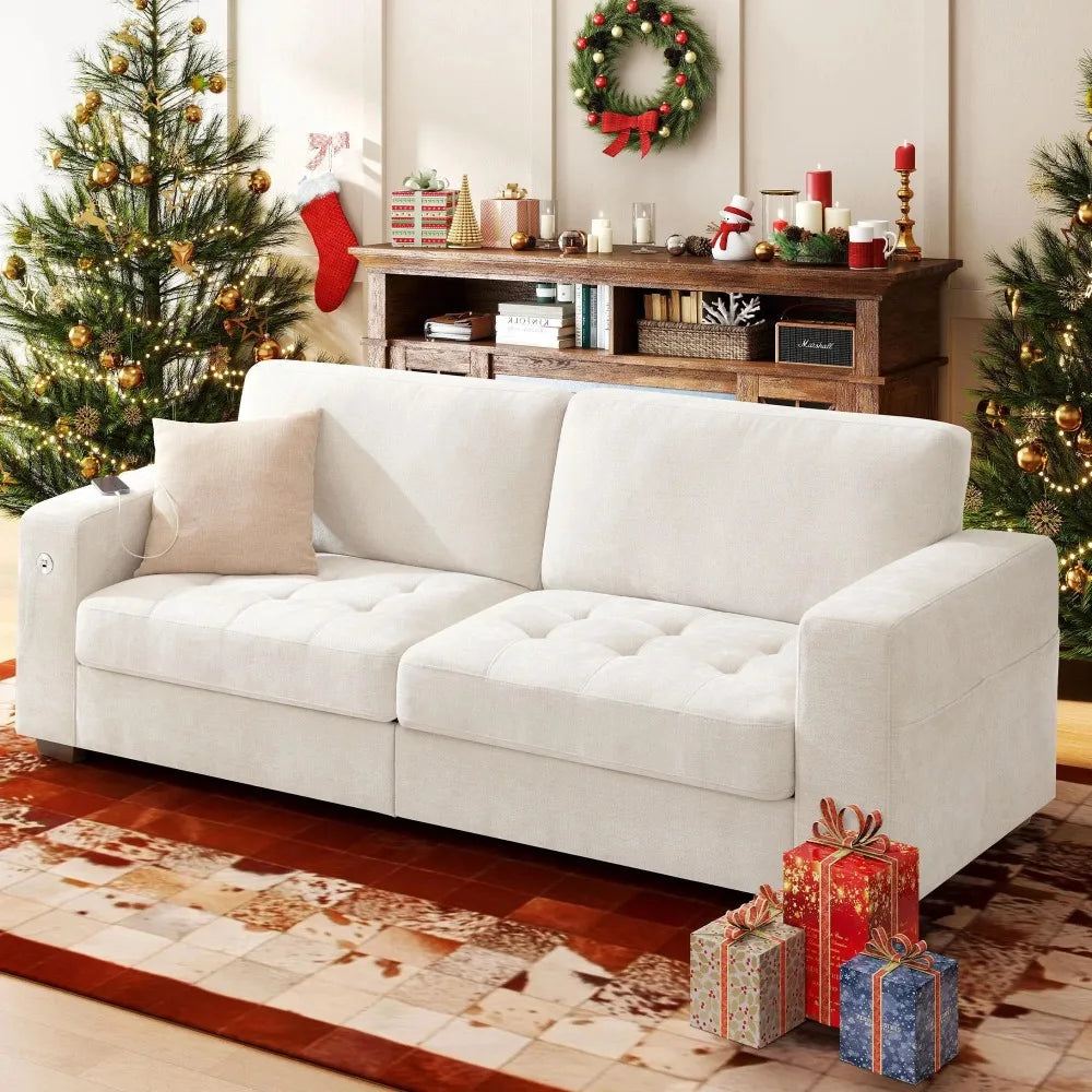 89'' Modern Chenille Sofa Couch