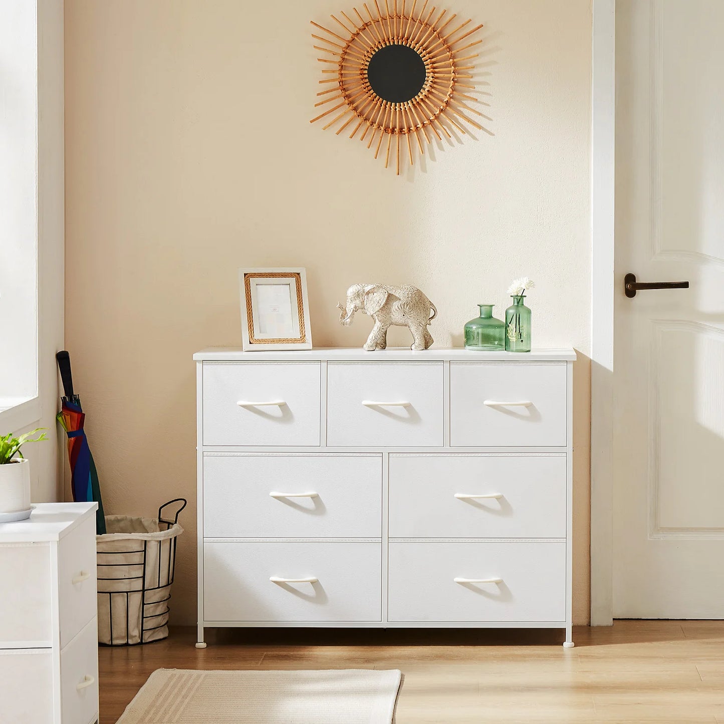 7 Drawer Fabric Dresser