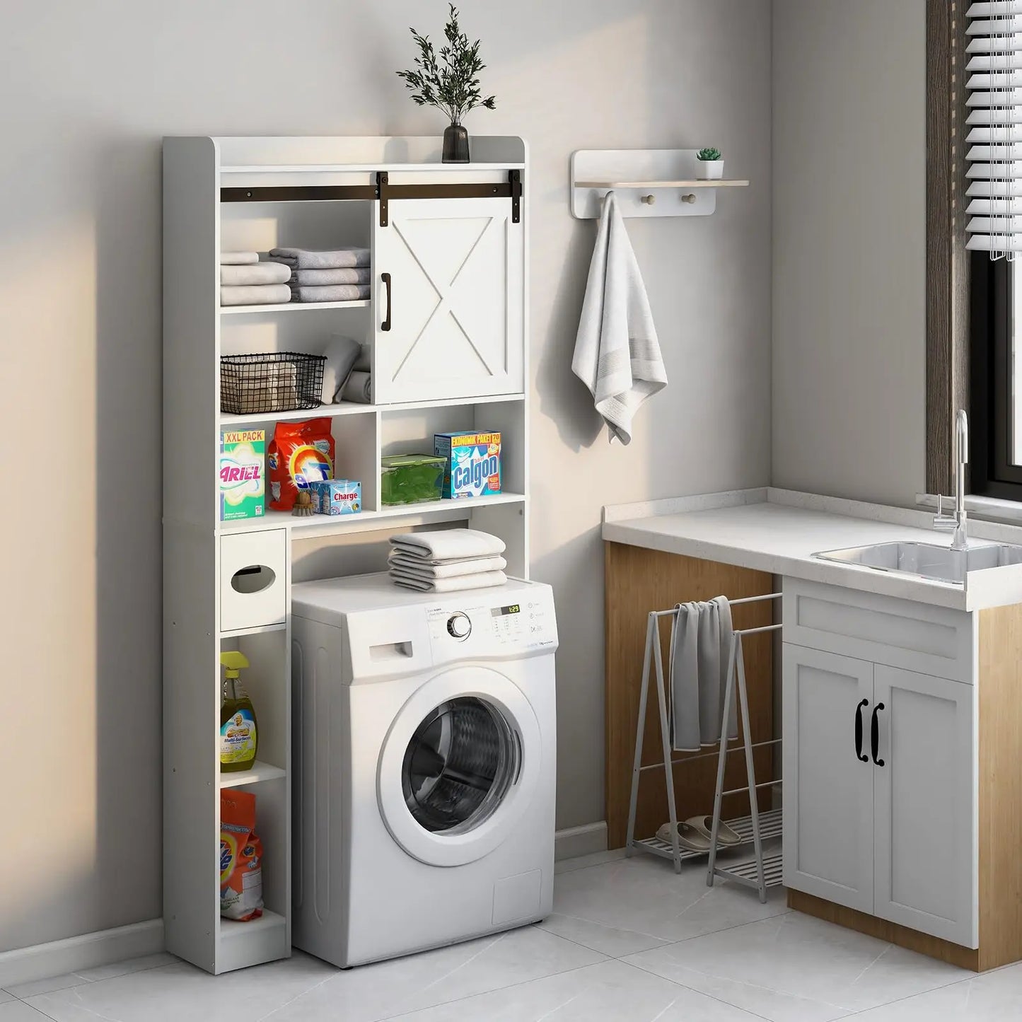 Wooden Over the Toilet Storage Cabinet