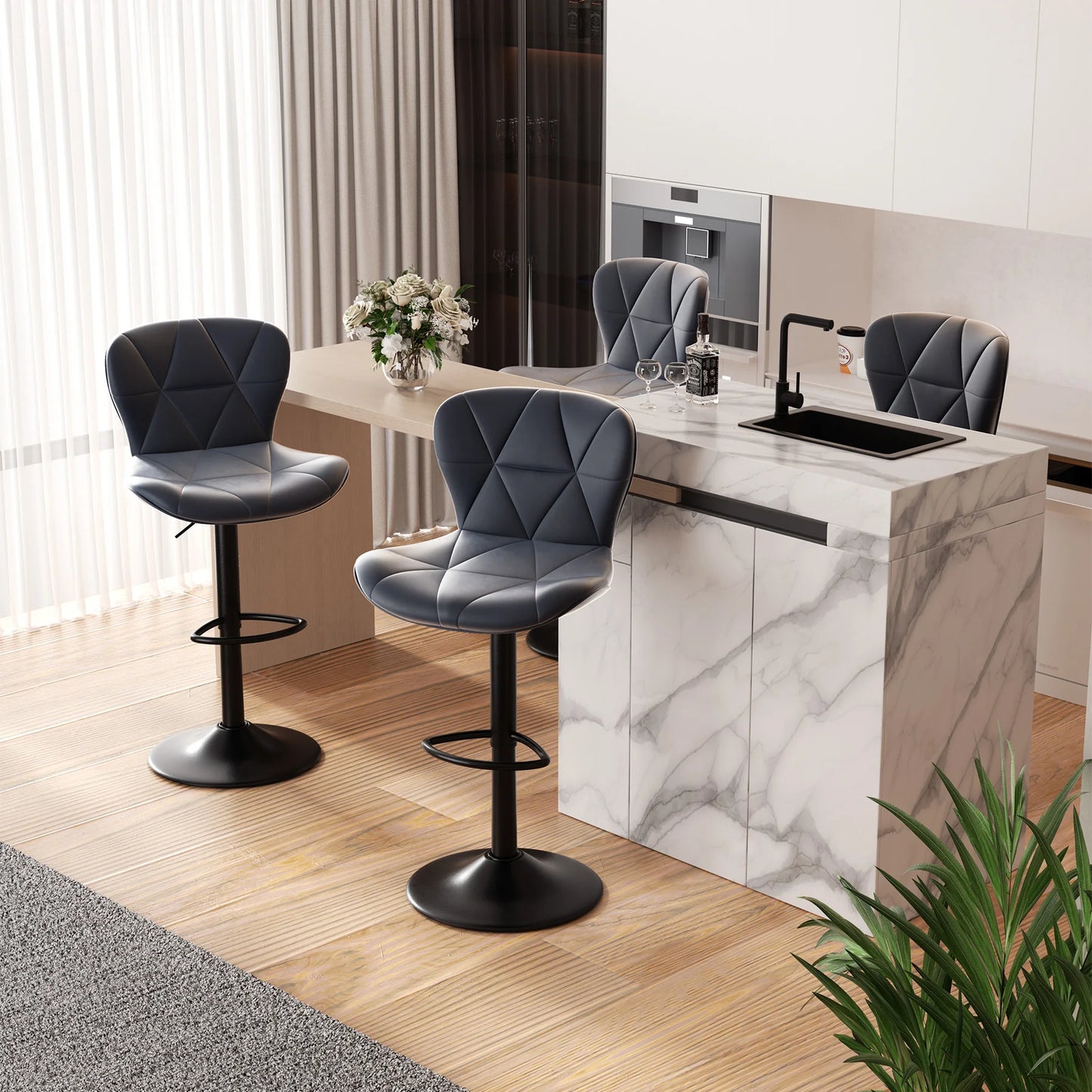 Adjustable Swivel Bar Chairs
