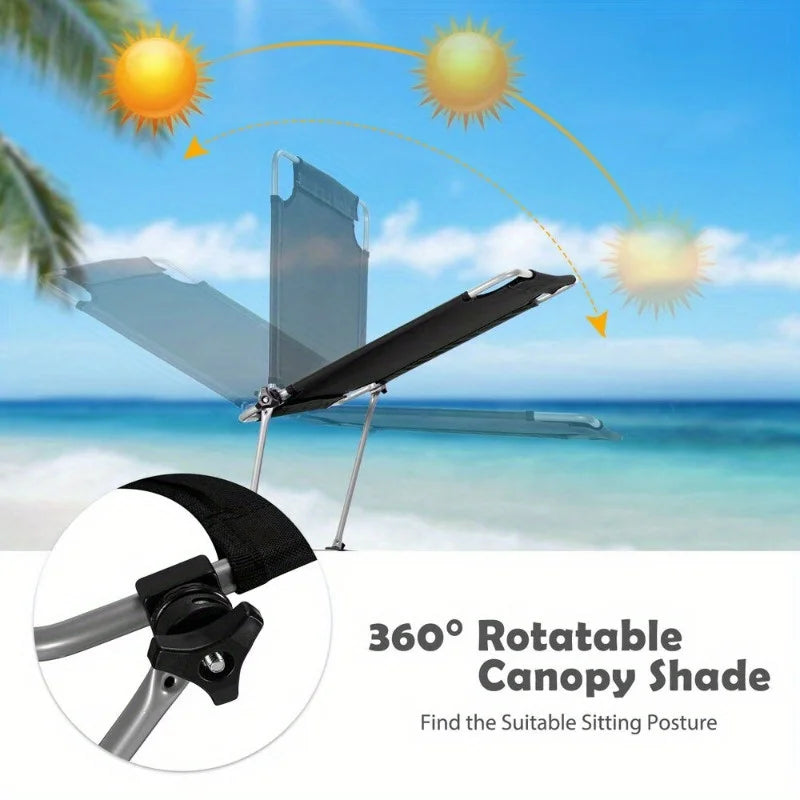 Foldable Sunshade Beach Chair