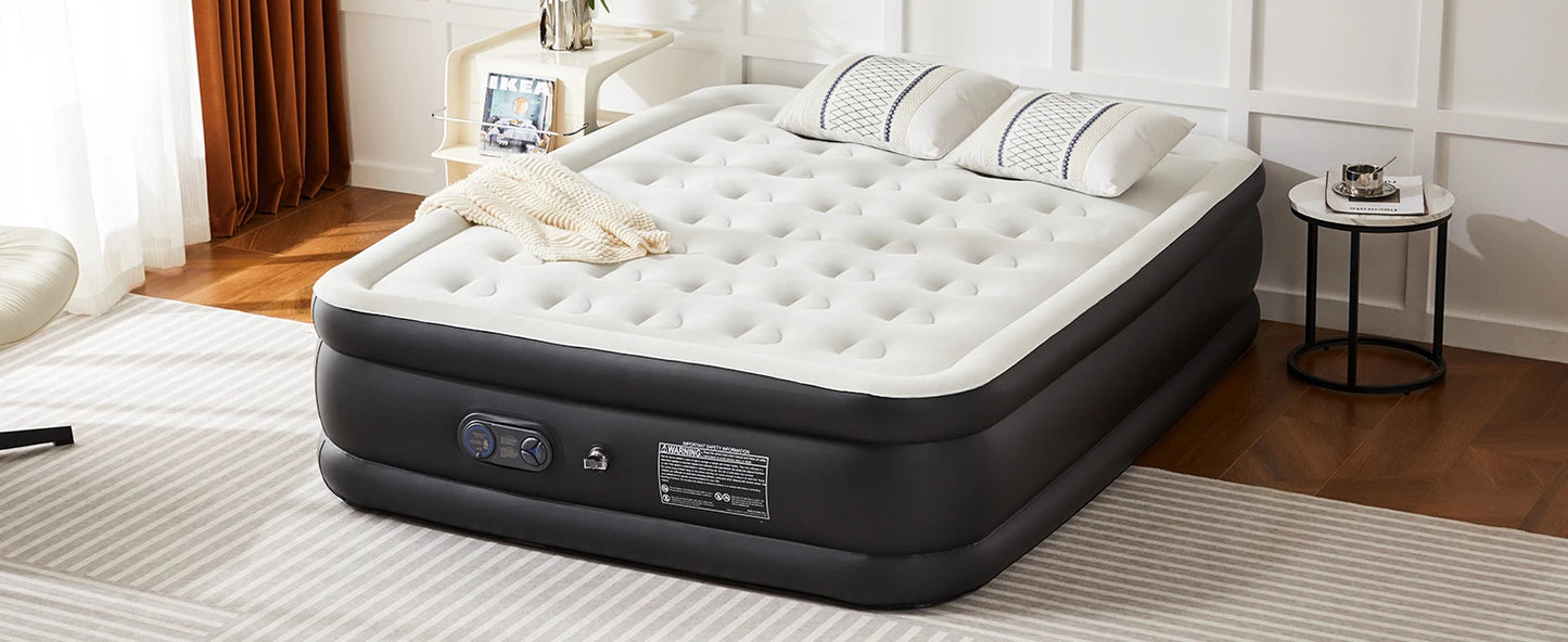Queen Twin Size Air Mattress with Built-in Pump