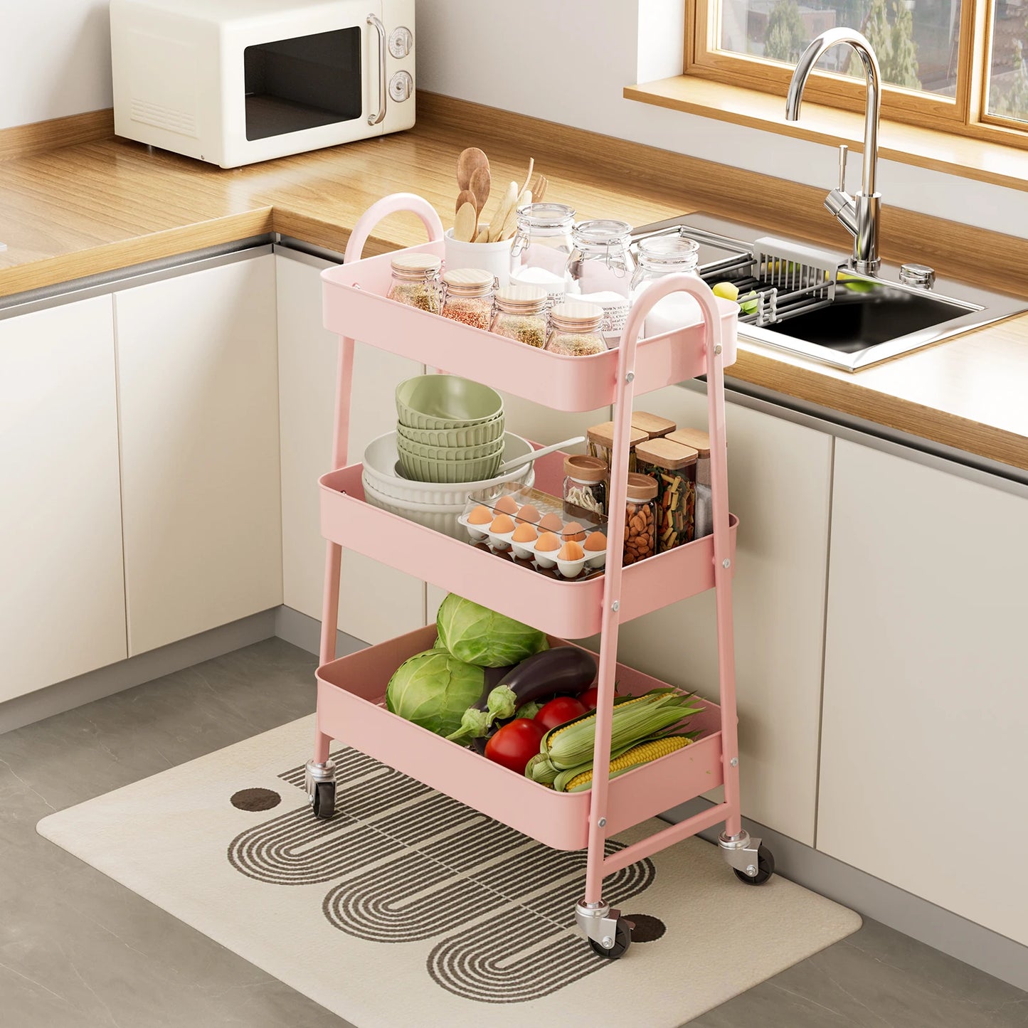 3 Tier Metal Cart