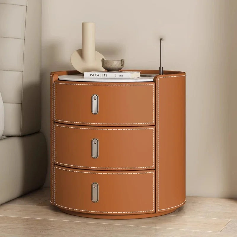 Minimalist Nordic Nightstand – Elegant Bedside Table with Storage Drawers