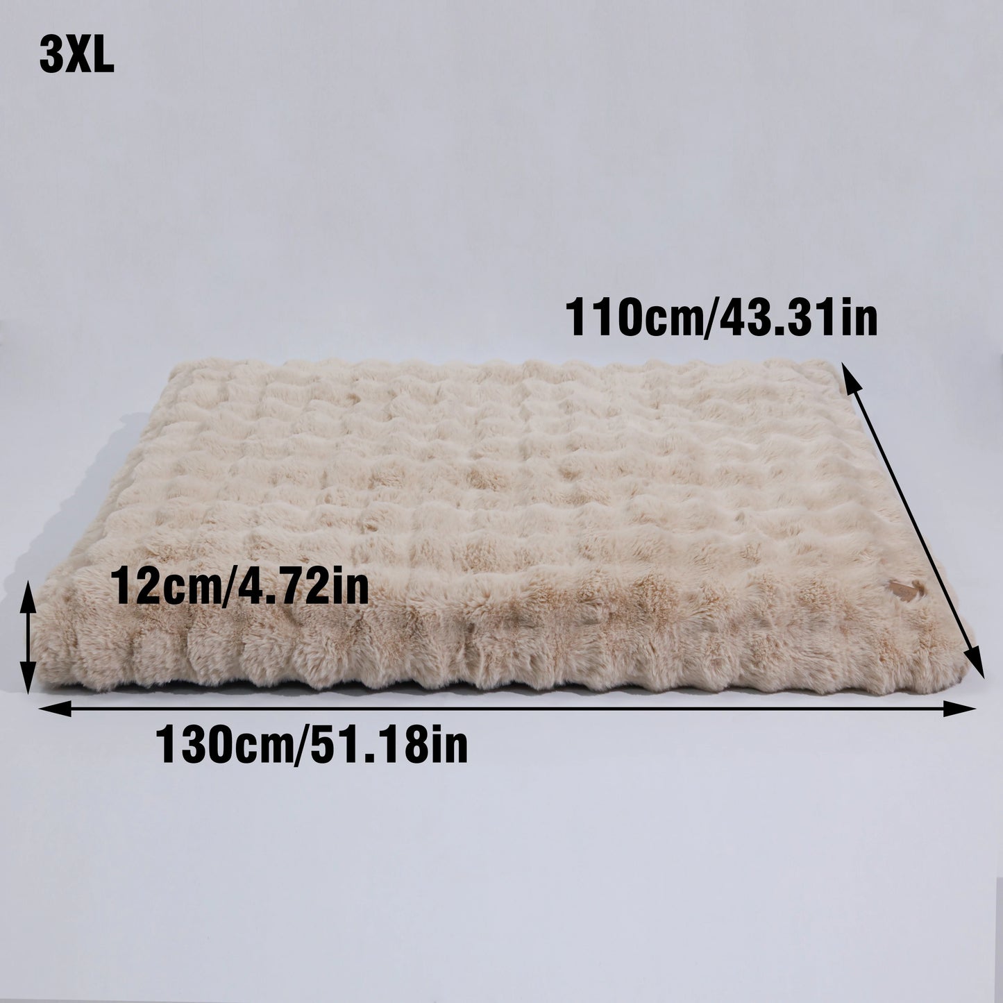 Fluffy Crate Bed for Extra Large Dogs