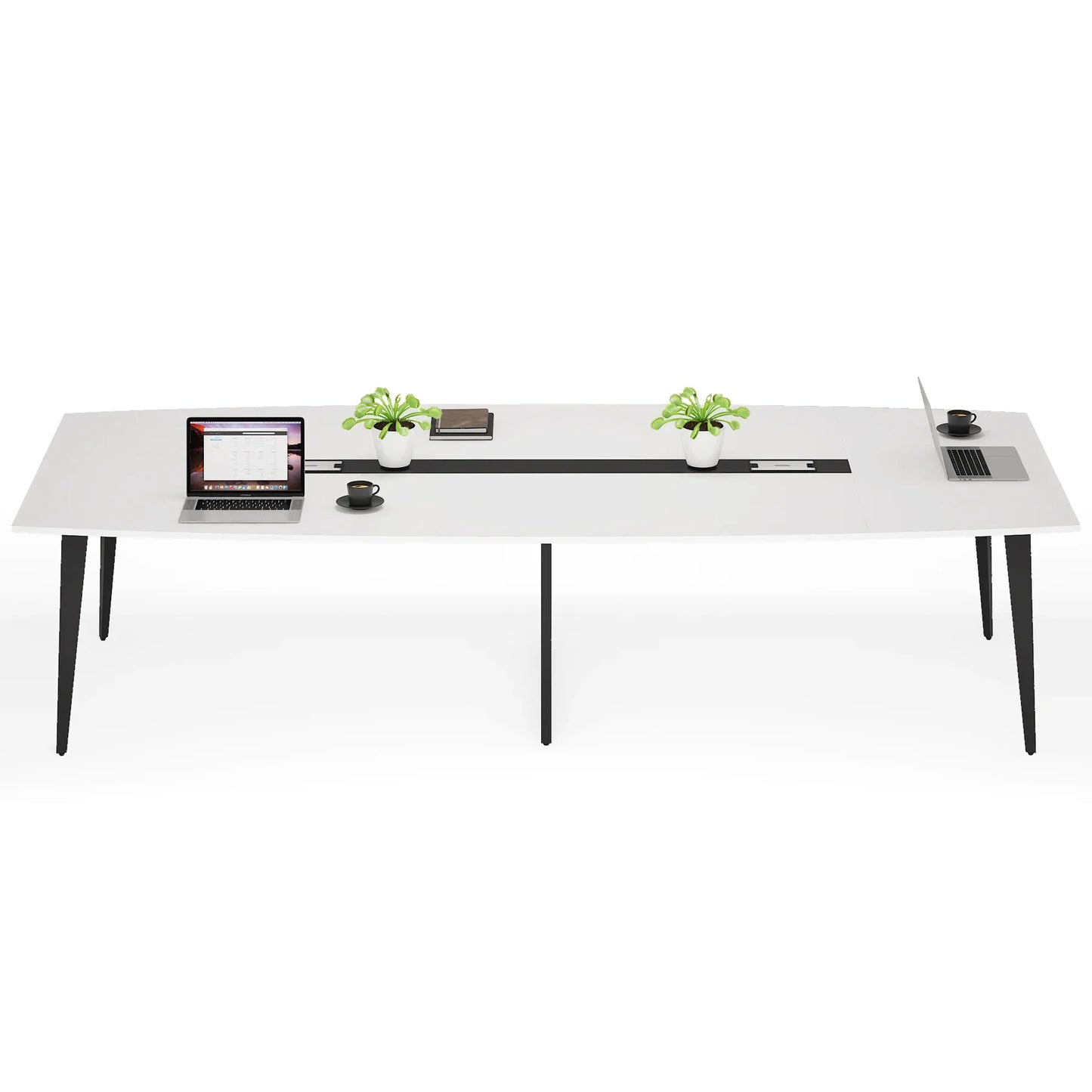 Boat-Shaped Conference Table