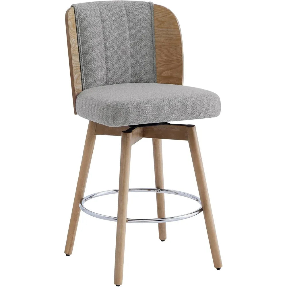 Grey Swivel Bar Stools