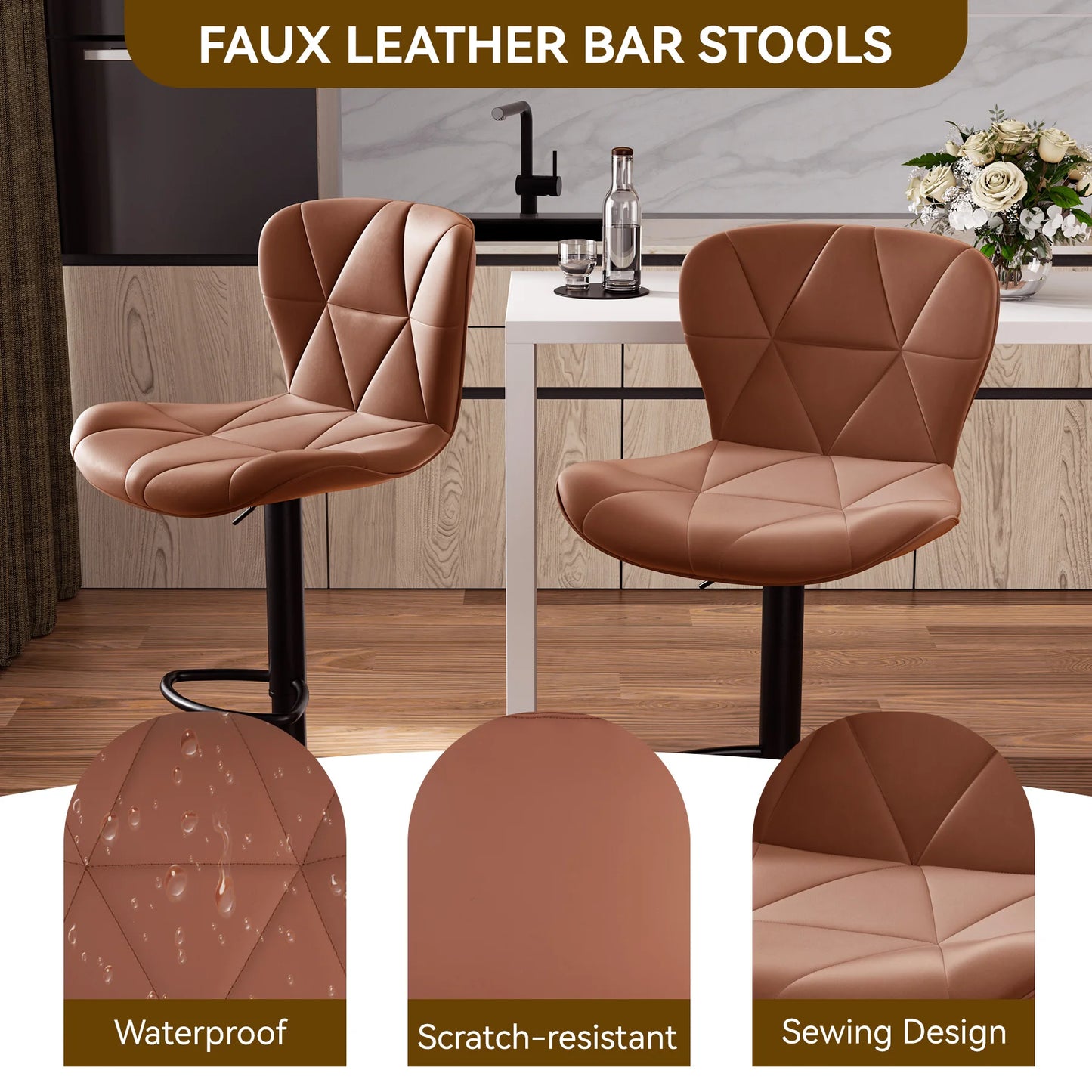 Adjustable Swivel Bar Chairs