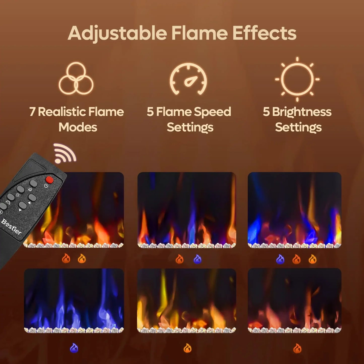 LED Electric Fireplace Stand