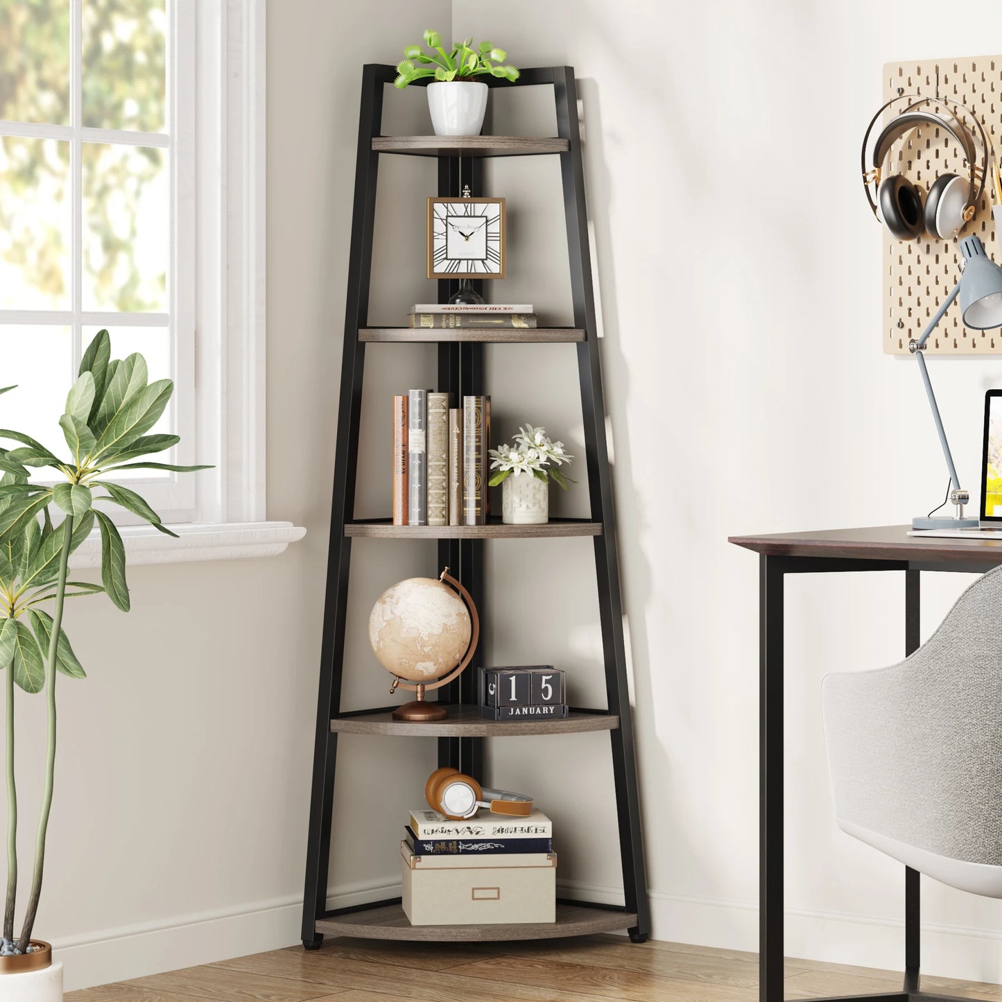 Corner Ladder Bookcase