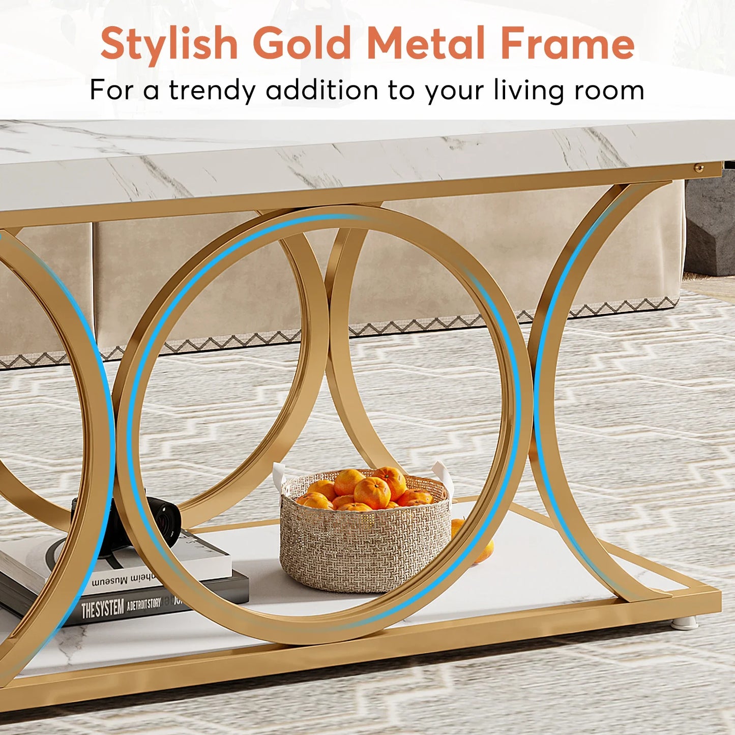 47.24-inch Rectangle Coffee Table