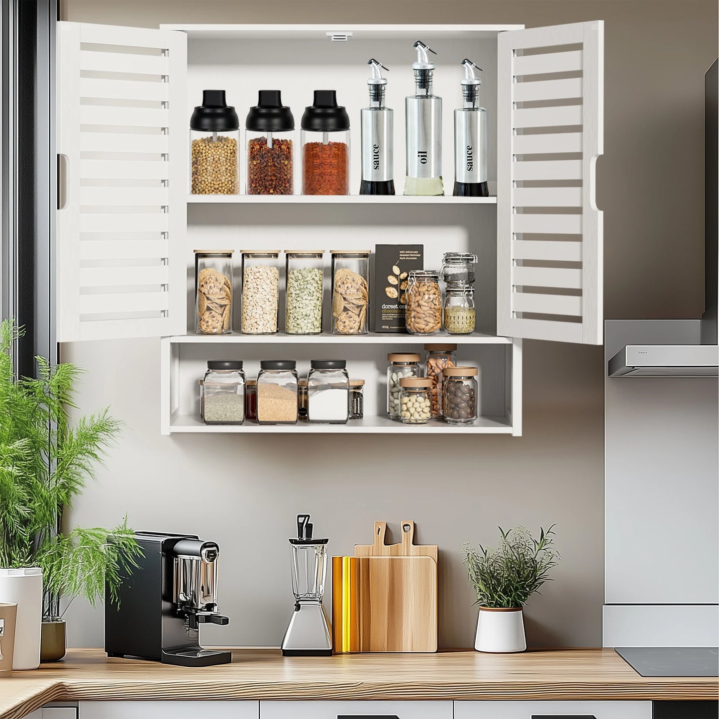Bamboo Wall Bathroom Cabinet