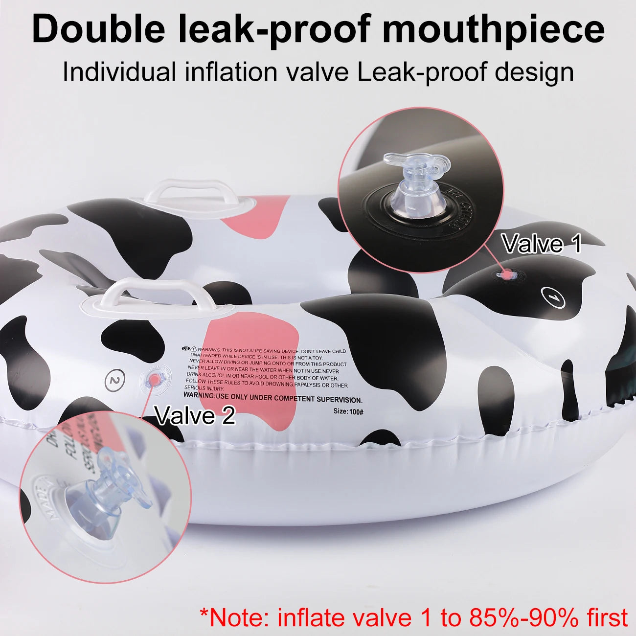 Chamber Cow-Shaped Swim Ring
