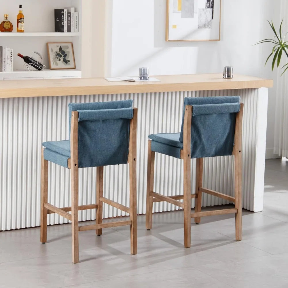 Farmhouse Linen Bar Stools