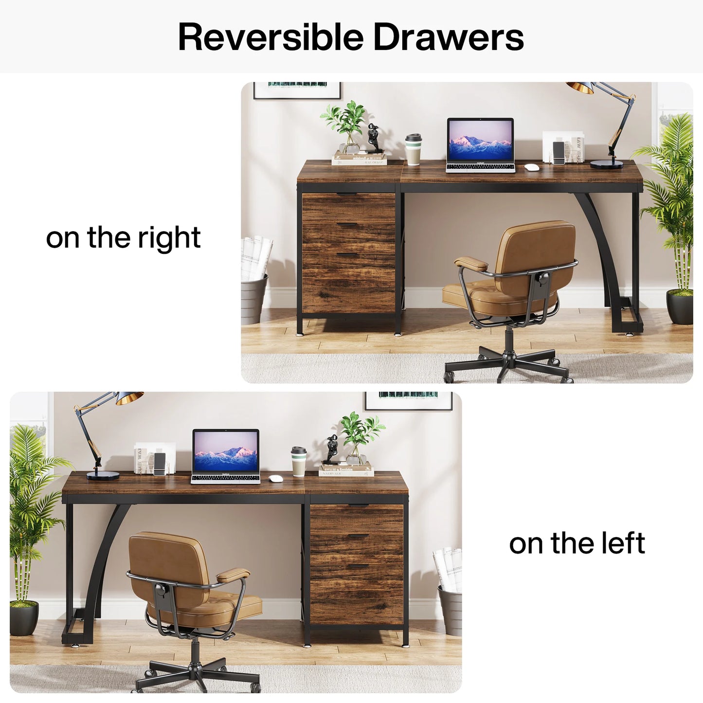 Reversible Drawer Desk