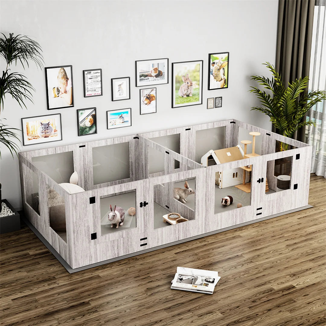 Glass Whelping Box Playpen