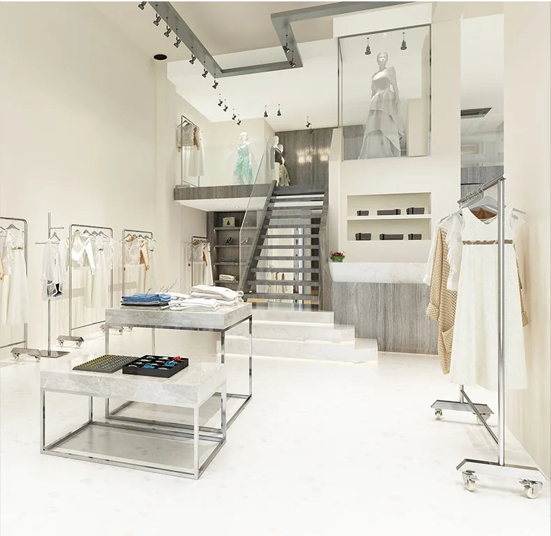 Adjustable Mobile Clothes Rail