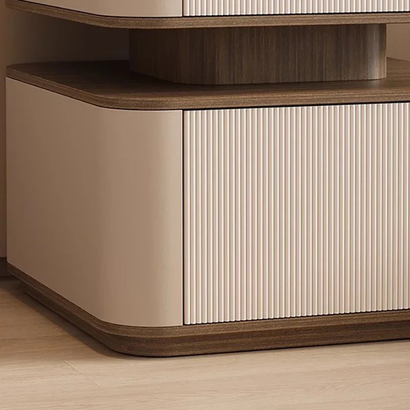 Minimalist Aesthetic Nightstand – Nordic Bedside Table with Drawers and Storage
