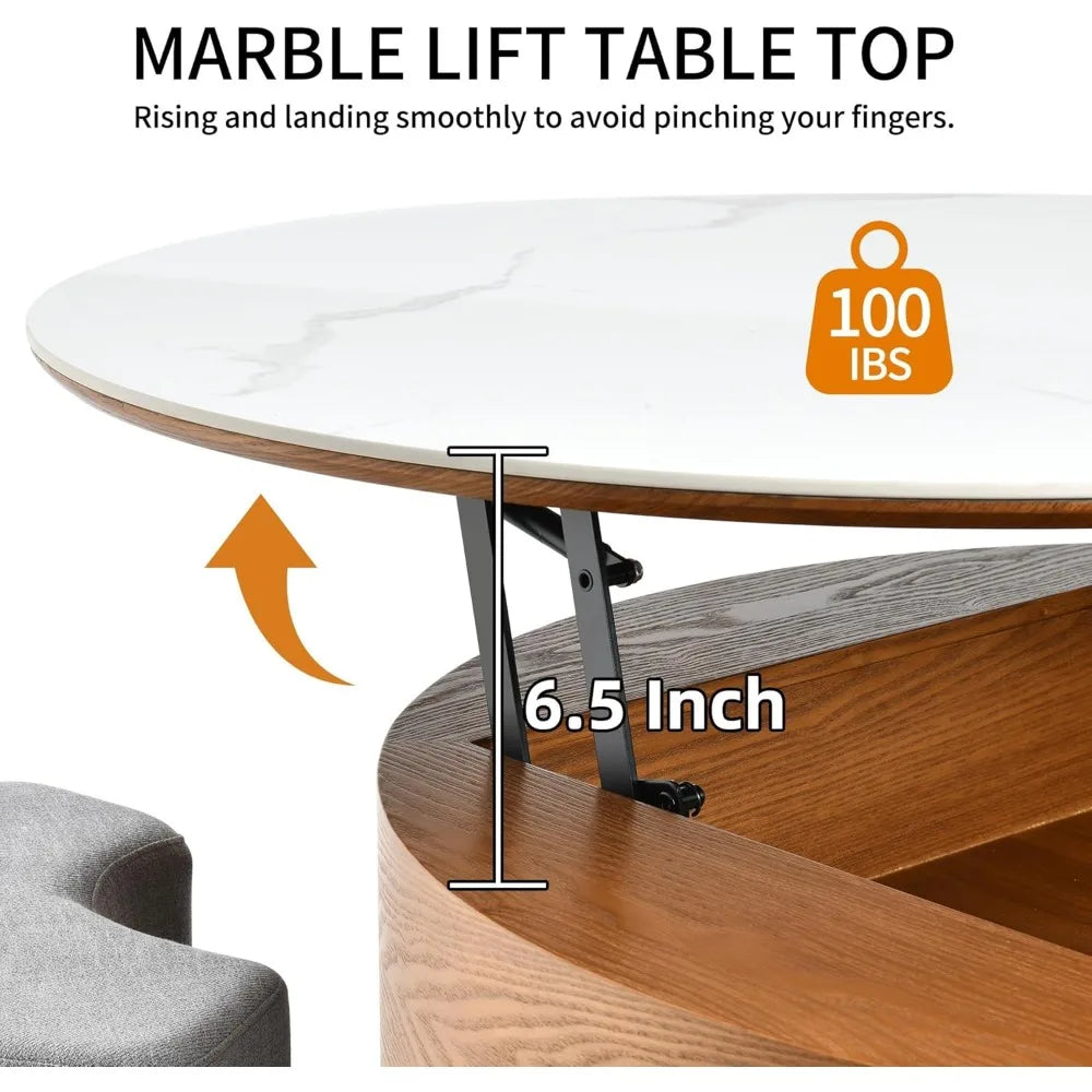 Marble Slate Coffee Table
