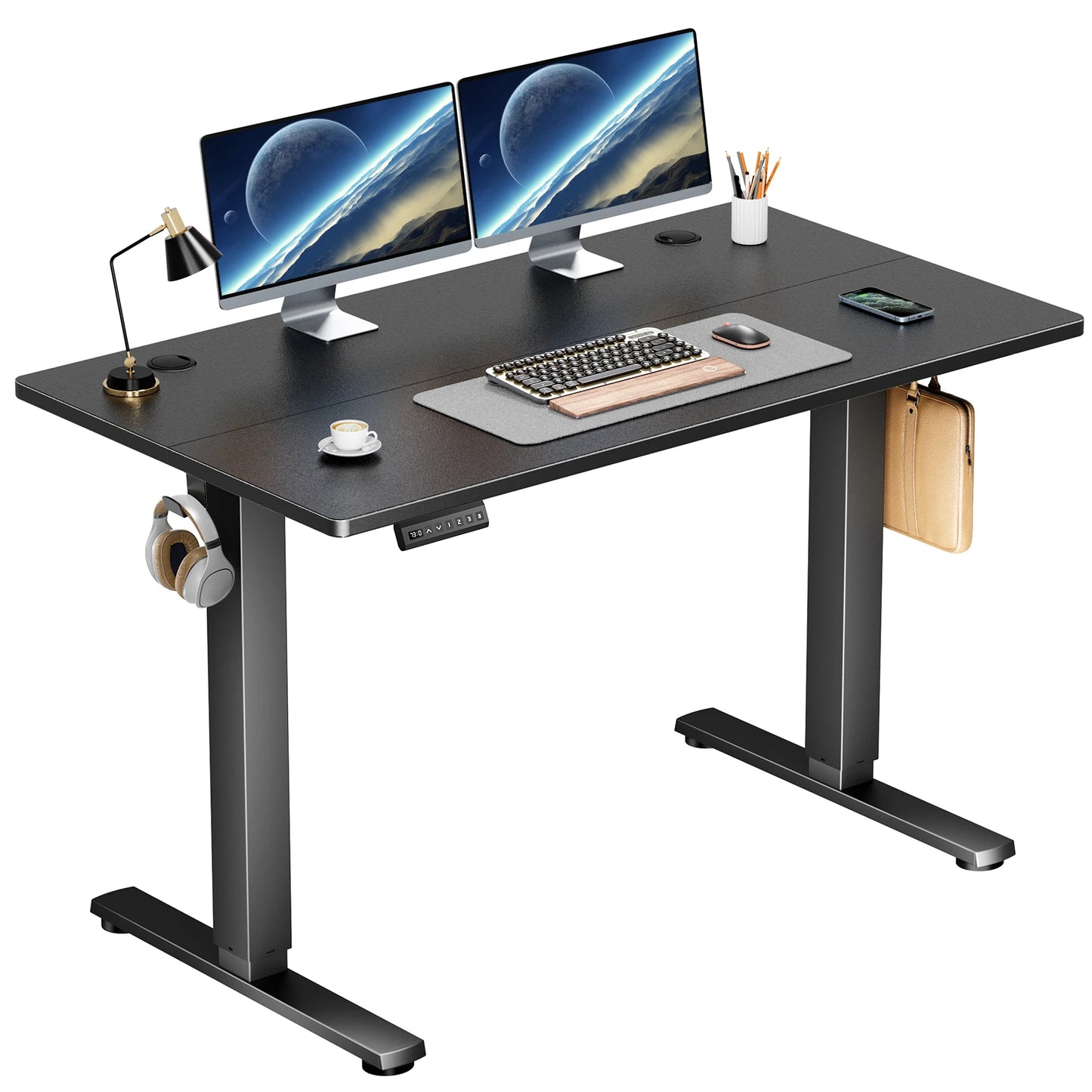 Electric Height Adjustable Standing Desk – 40x24 Inch
