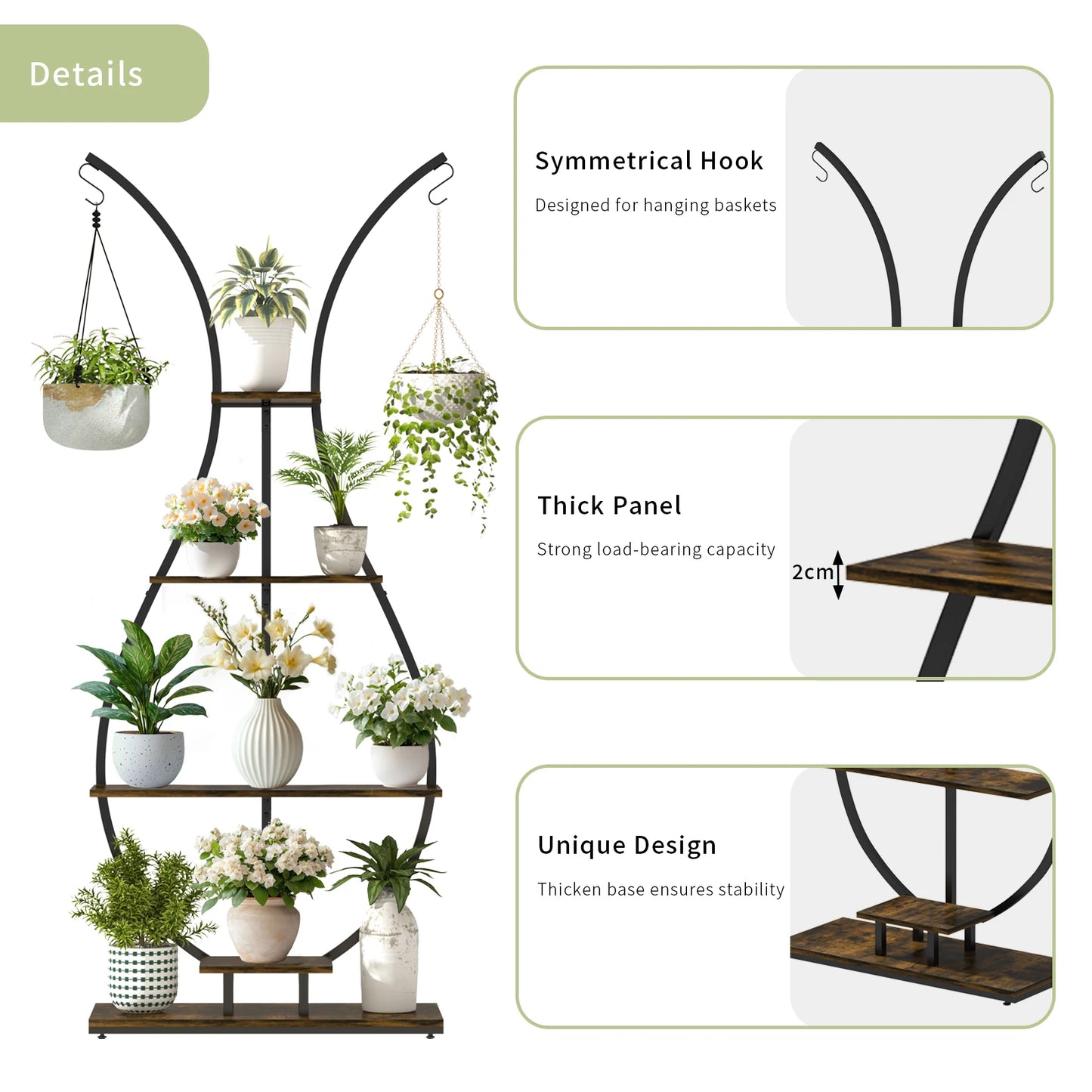 Vase-Shaped Plant Stand