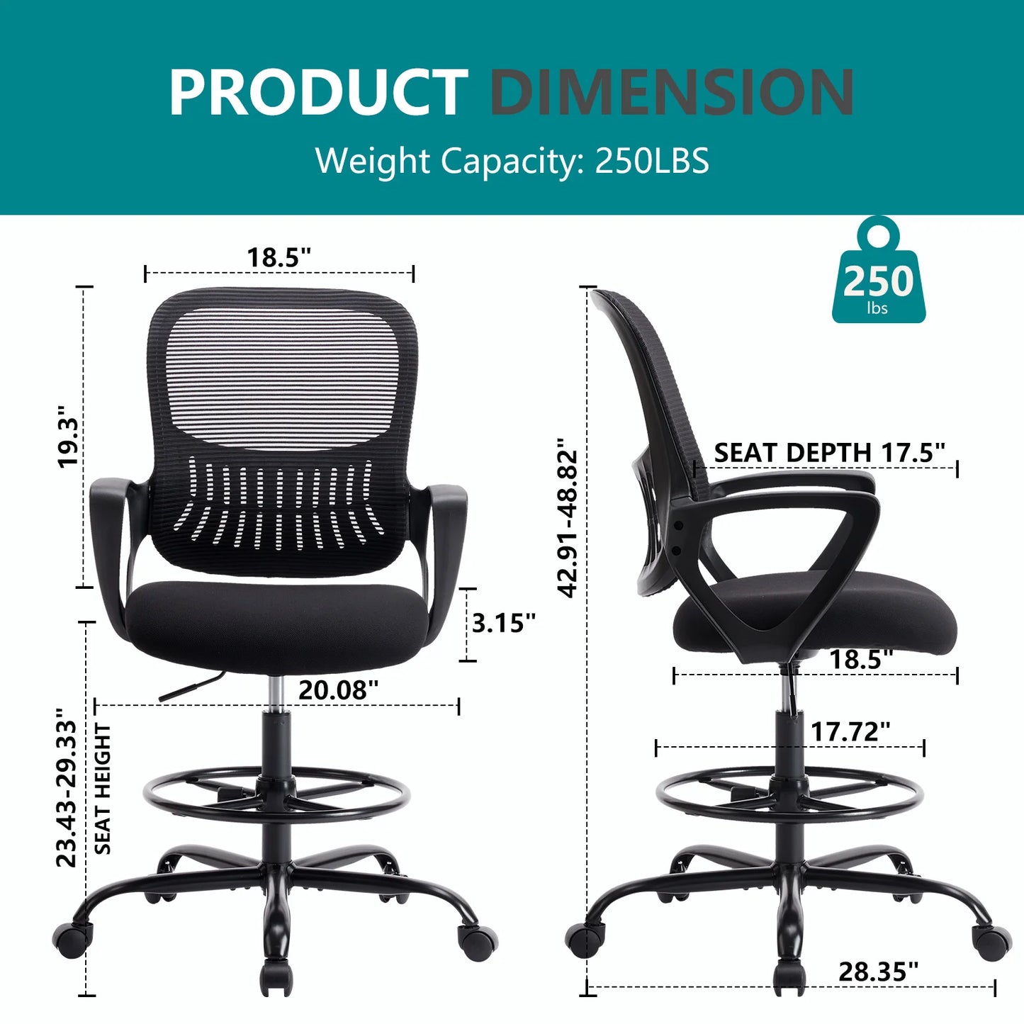 Ergonomic Mesh Backrest Office Chair