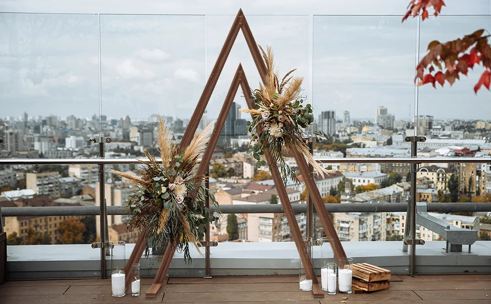 2-Pack Wooden Triangle Arch