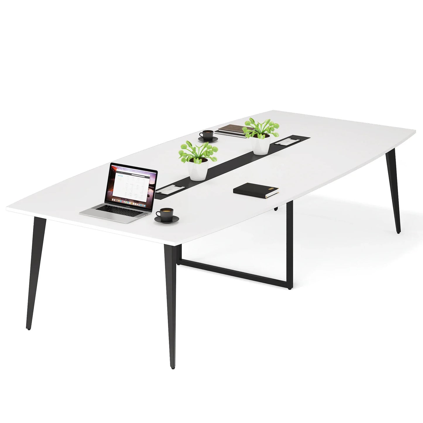 Boat-Shaped Conference Table