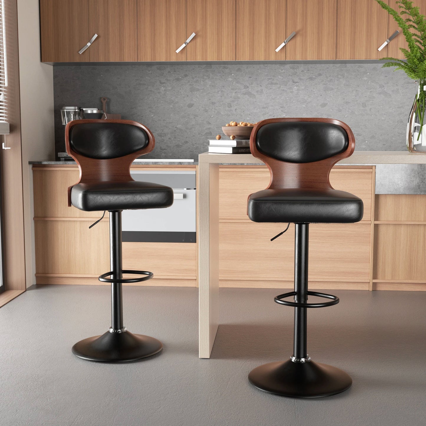 Rotating PU Bar Stools