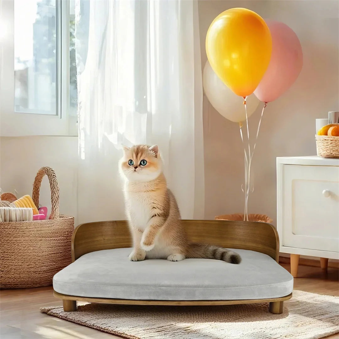 Indoor Wooden Pet Bed