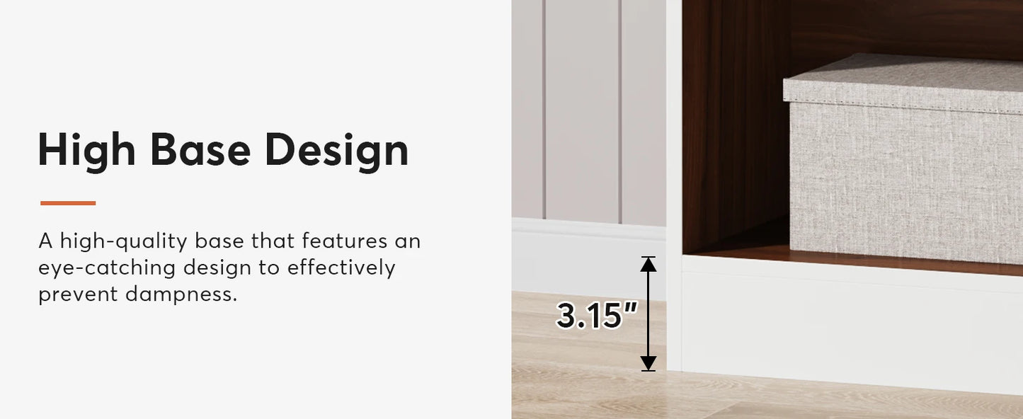 Tall White 5-Shelf Bookcase