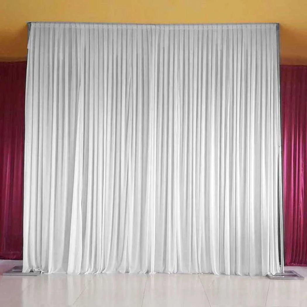 White Wedding Backdrop Curtain