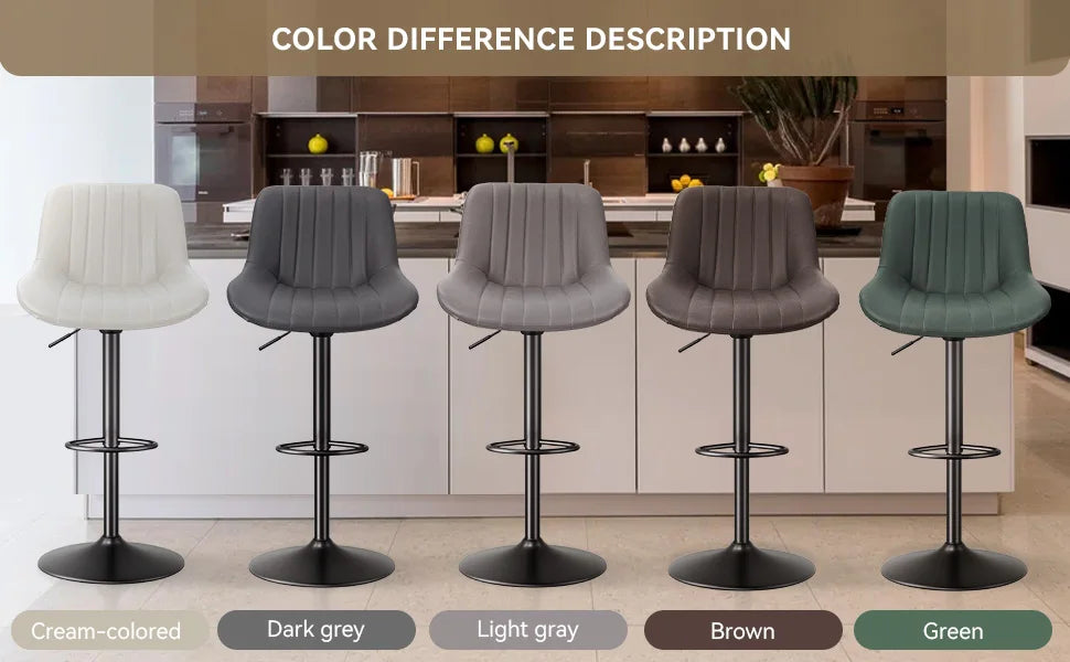 Rotating Counter Fabric Stool