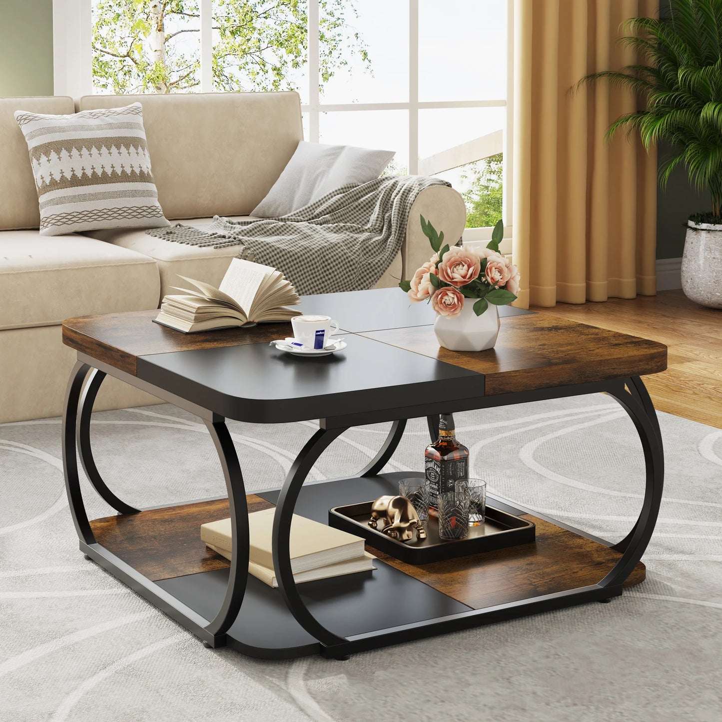 Square Farmhouse Coffee Table