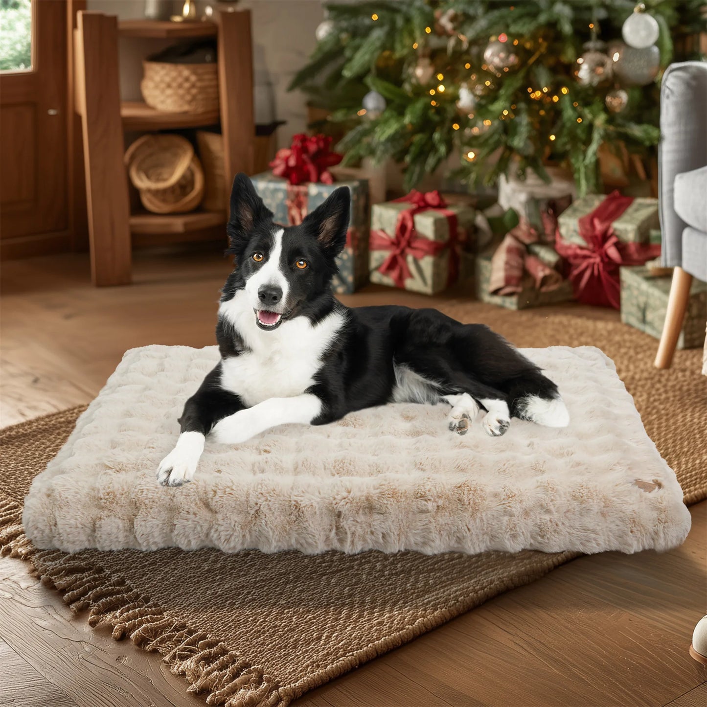 Fluffy Crate Bed for Extra Large Dogs