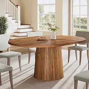 Fluted Oval Dining Table