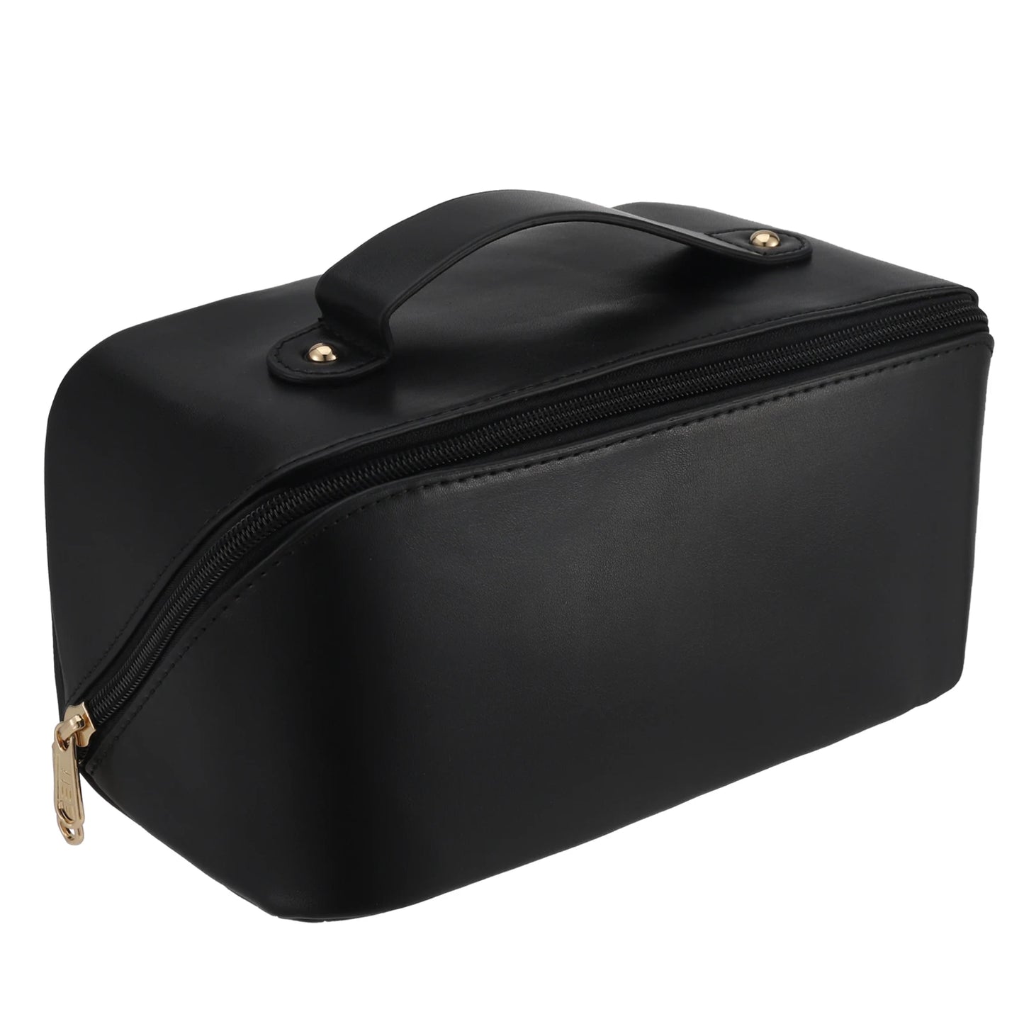 Travel Makeup Bag with Divider and Handle