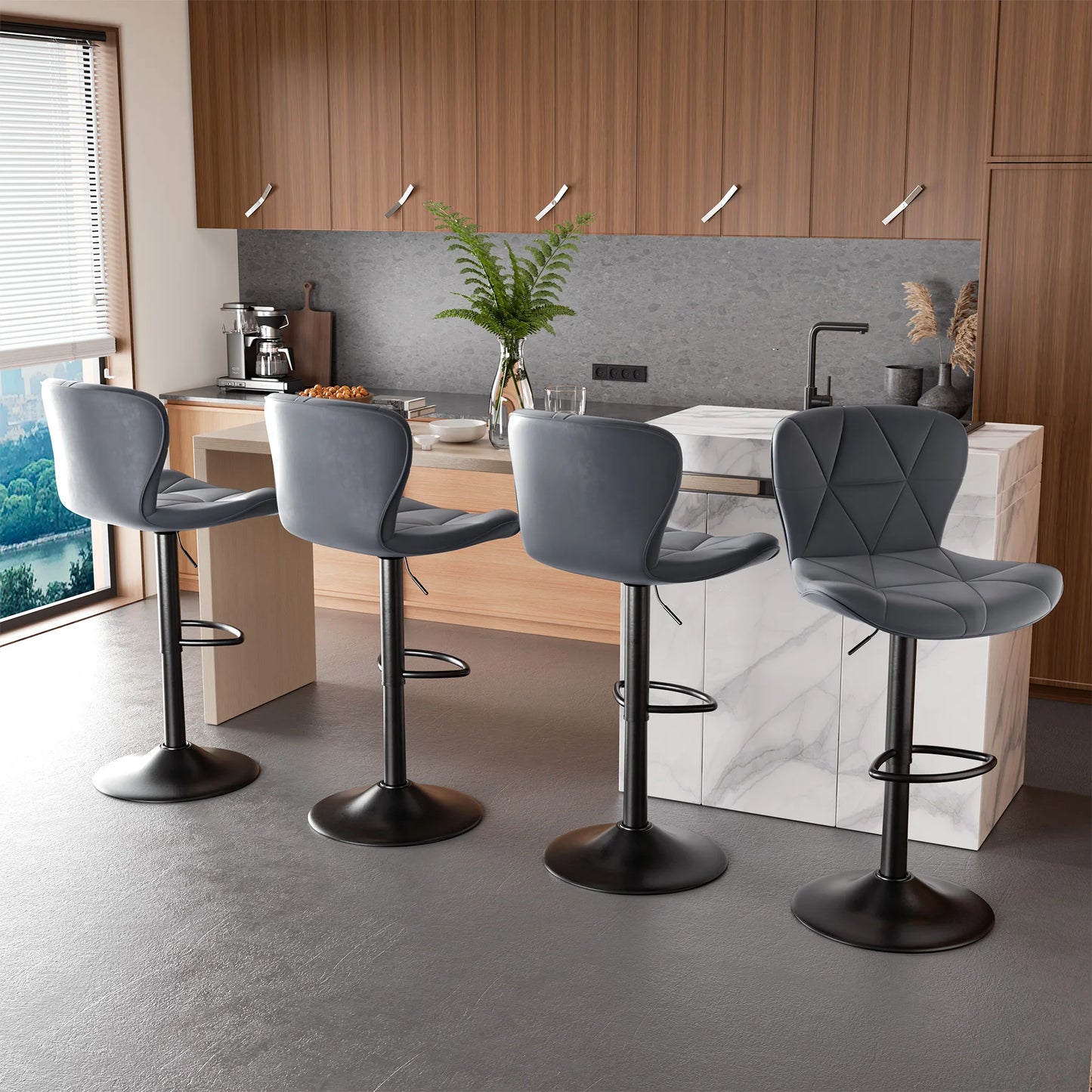 Adjustable Swivel Bar Chairs