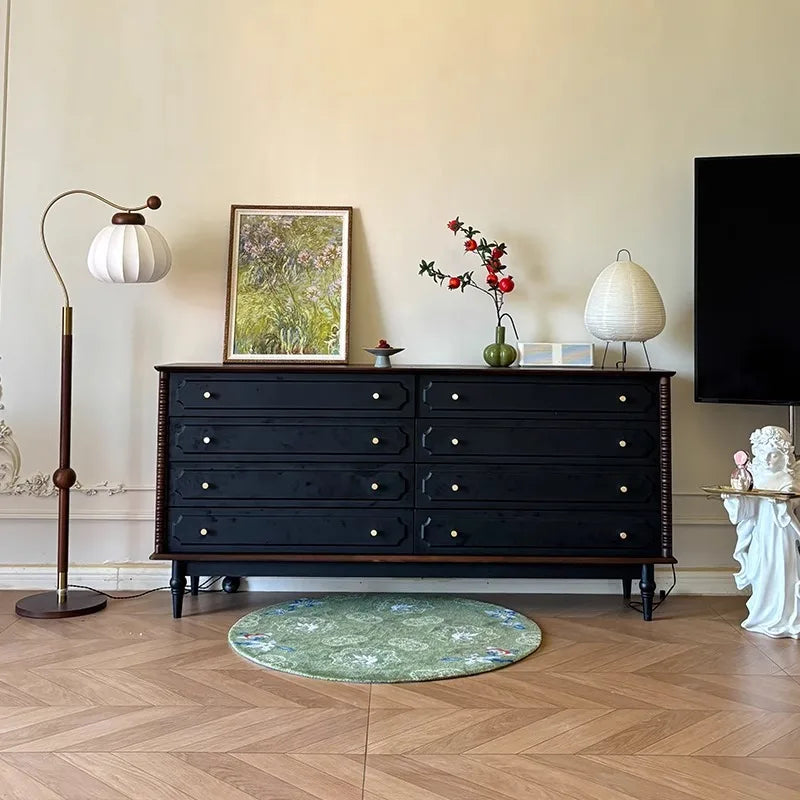 Glam American Living Room Cabinet – Large Minimalist Storage Display Unit
