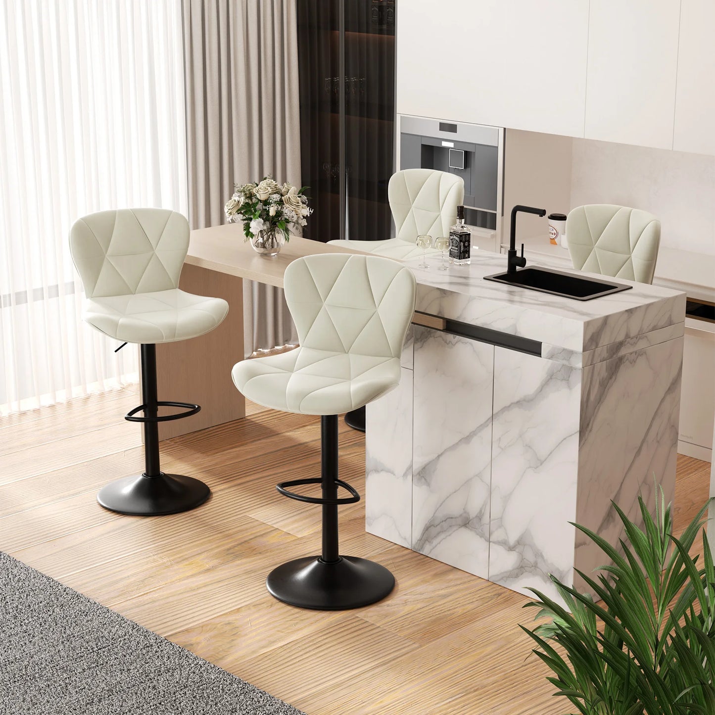 Adjustable Swivel Bar Chairs