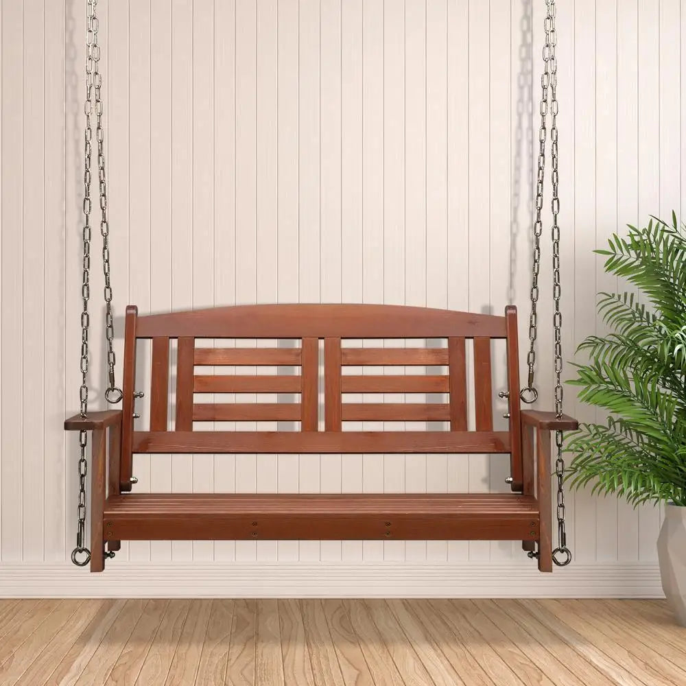 Wooden Porch Swing Bench