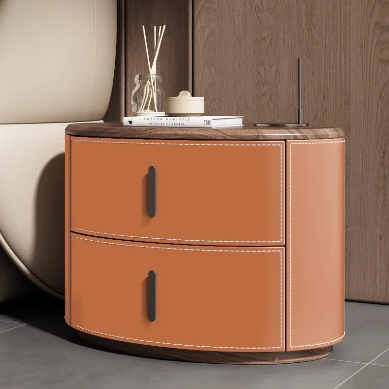 Simple Aesthetic Bedside Table Unique Style Italian Nordic Elegant Nightstands