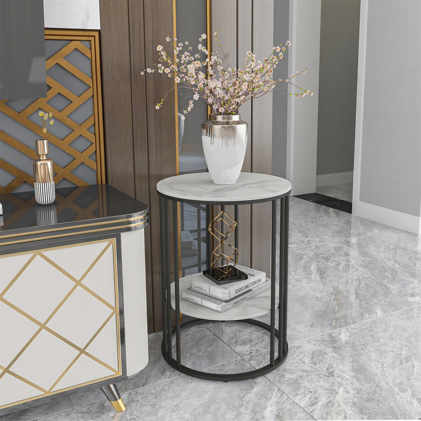 Sintered Stone End Table